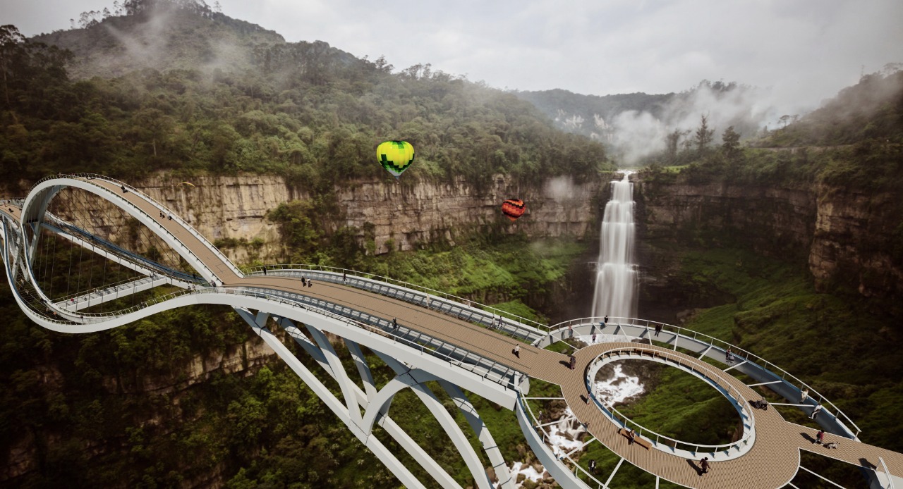 Ambientalistas de Suacha se oponen a Puente turístico en el Salto del Tequendama.