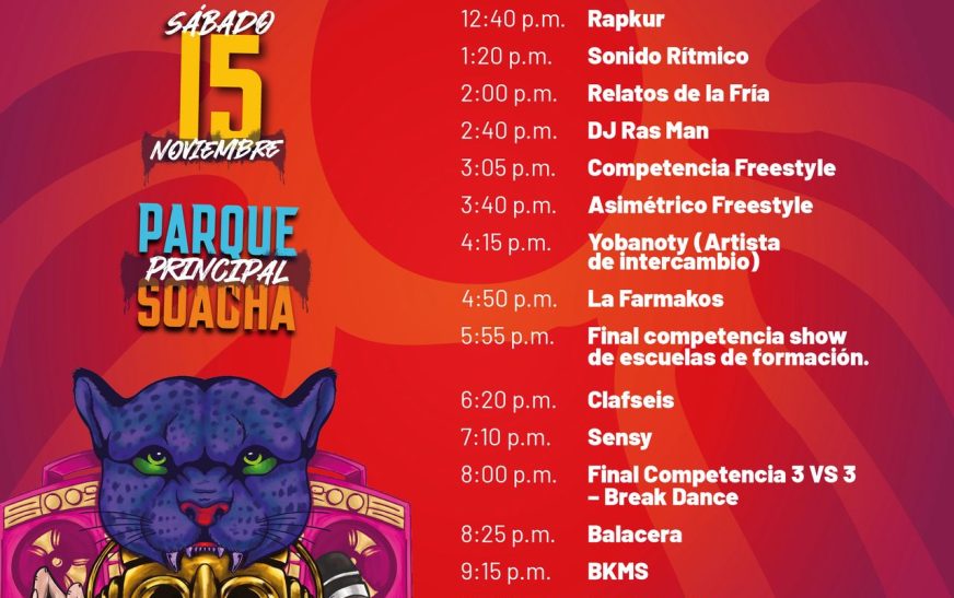Soacha se alista para el Festival Sua Hip Hop 2025